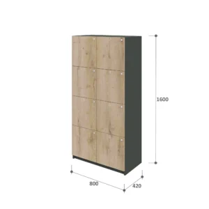 Розміри шафи чарункової Locker 800