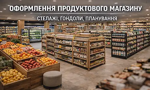 Оформлення продуктового магазину: стелажі, гондоли, планування | FLEX PRIDE