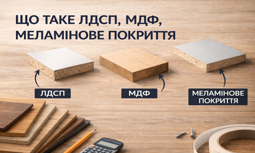 Що таке ЛДСП, МДФ, меламінове покриття — простими словами | FLEX PRIDE