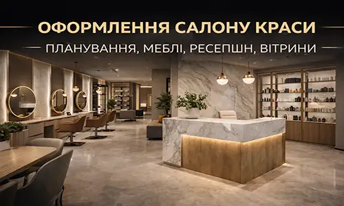 Оформлення салону краси: планування, меблі, ресепшн, вітрини | FLEX PRIDE