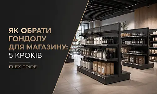 Як обрати гондолу для магазину — приклад острівної моделі від FLEX PRIDE