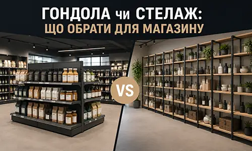 Гондола чи стелаж — порівняння двох типів торгового обладнання від FLEX PRIDE