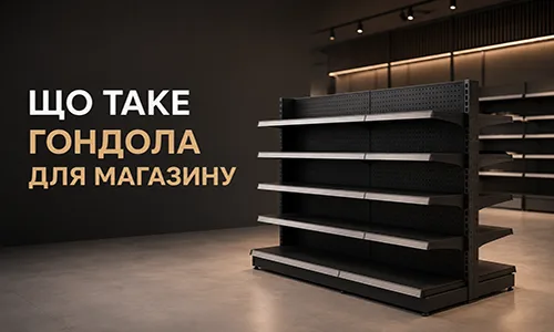 Що таке гондола для магазину — приклад торгової гондоли від FLEX PRIDE