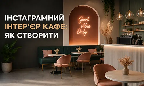 Інстаграмний інтер'єр кафе — рішення FLEX PRIDE