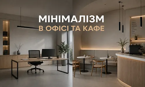 Мінімалізм в офісі та кафе — рішення FLEX PRIDE