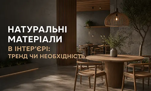 Натуральні матеріали в інтер'єрі — рішення FLEX PRIDE