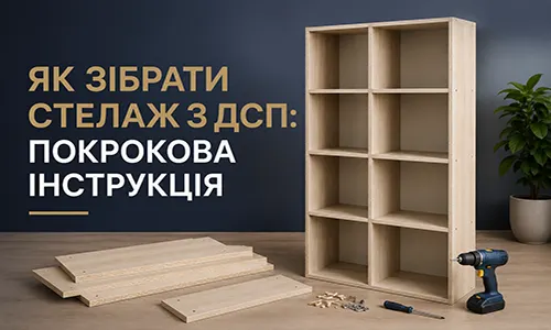 Як зібрати стелаж з ДСП FLEX PRIDE — покрокова інструкція